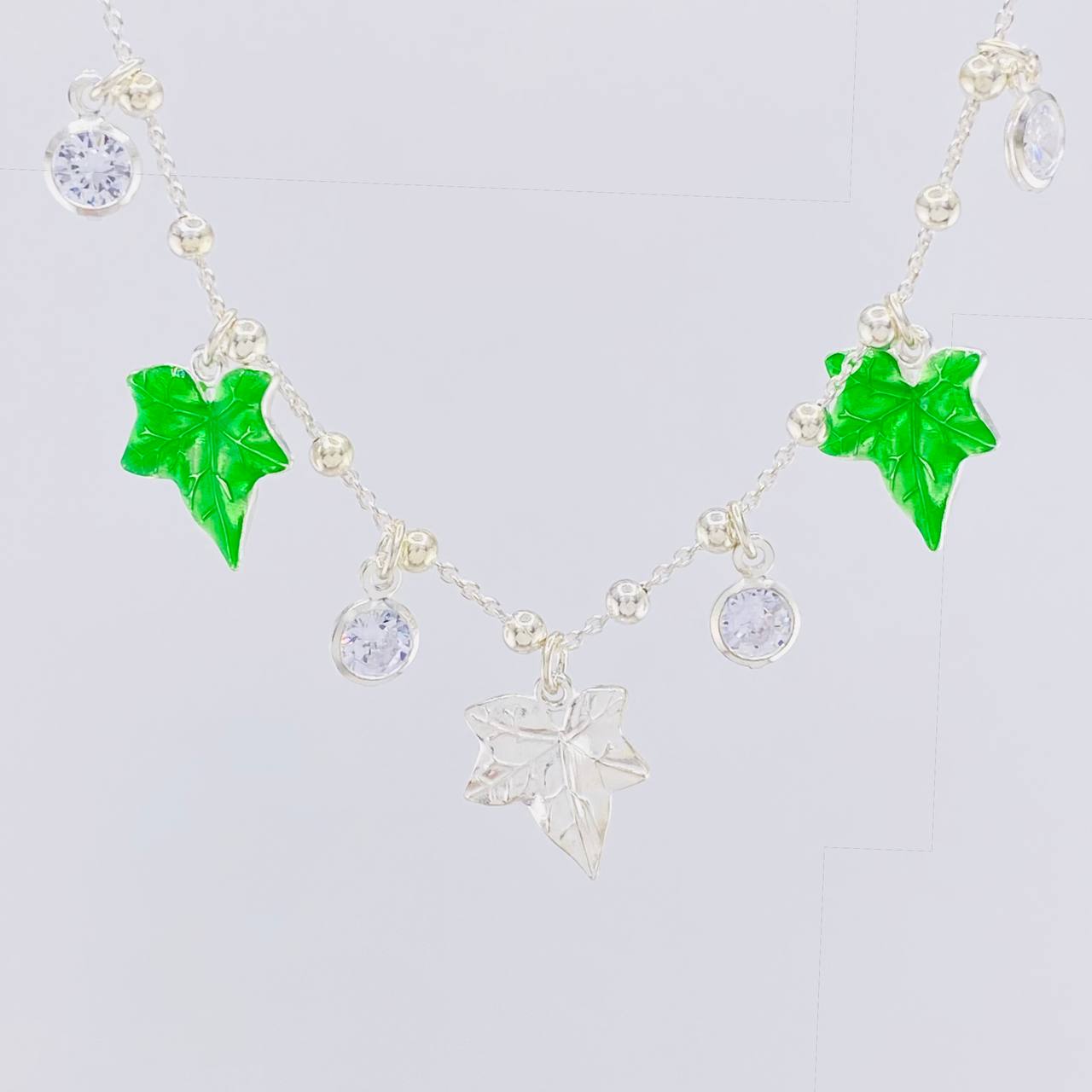 Classic Link Chain Pendant Leaves 9g / 18 in / 1.8mm Silver 925