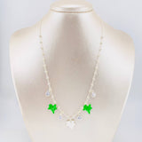 Classic Link Chain Pendant Leaves 9g / 18 in / 1.8mm Silver 925