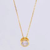 Classic Link Chain Circular Halo 3.2g / 18 in / 1.2mm Silver Vermeil 925