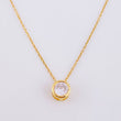 Classic Link Chain Circular Halo 3.25g / 18 in / 1.2mm Vermeil Silver 925