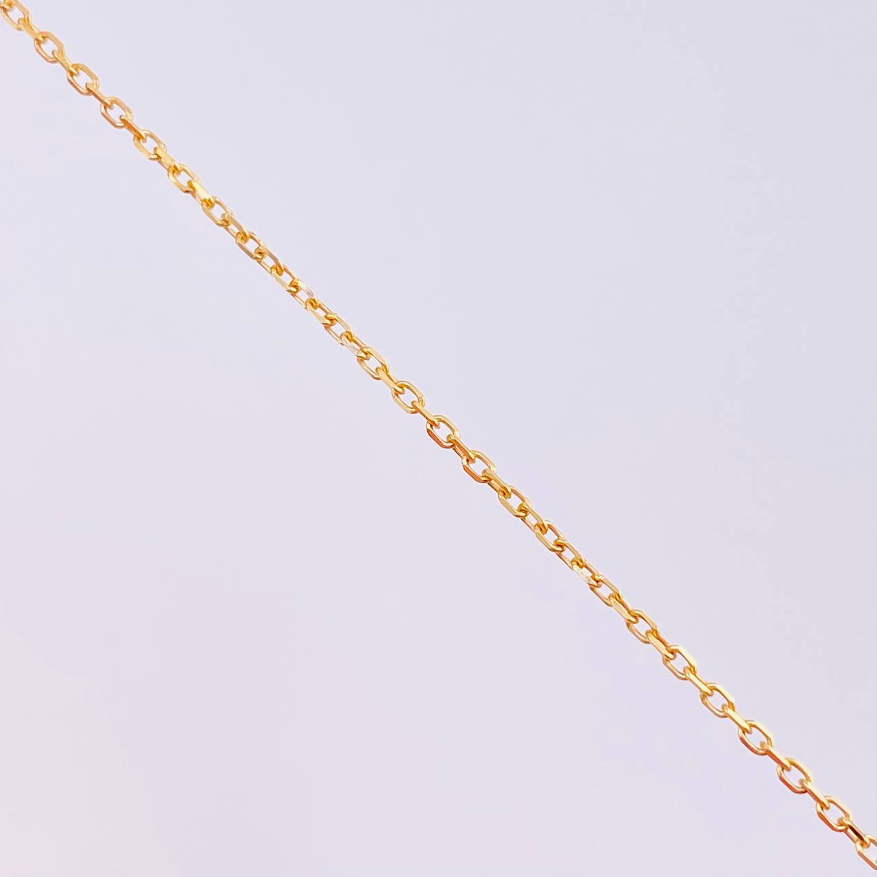 Classic Link Chain Circular Halo 3.2g / 18 in / 1.1mm Silver Vermeil 925