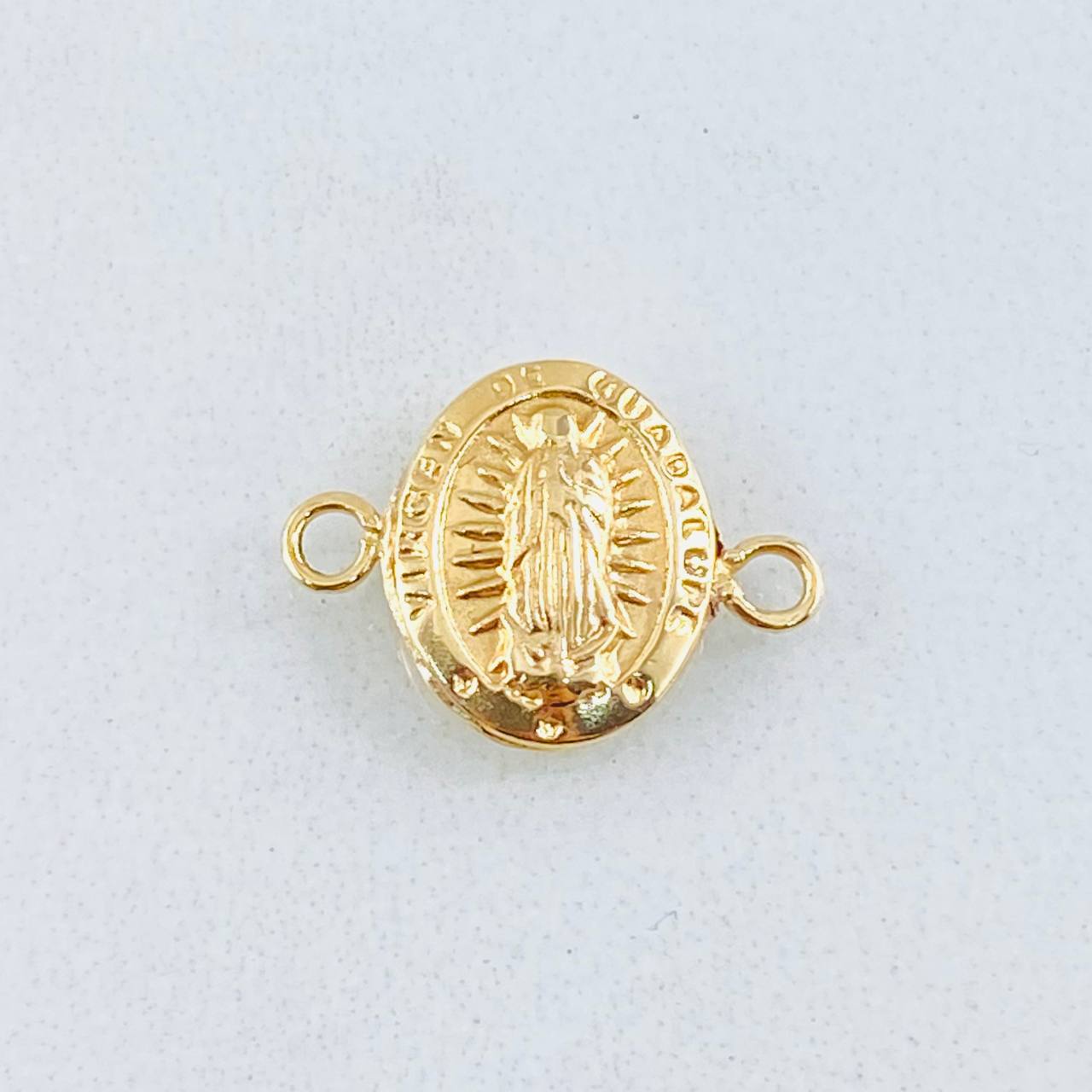 Herraje Virgen Guadalupe Ovalo 0.35gr / 1/2 in / Oro Amarillo 18K ©