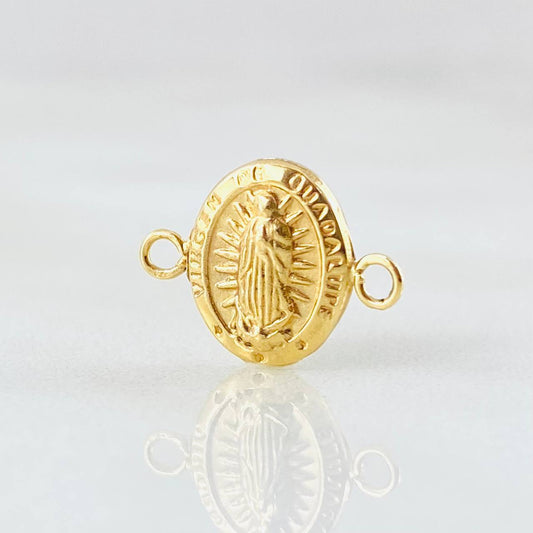 Herraje Virgen Guadalupe Ovalo 0.35gr / 1/2 in / Oro Amarillo 18K ©