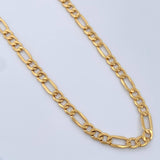 Cadena Figaro 9.25gr / 23 3/4 in / 4.13mm Oro Amarillo +1 18K $