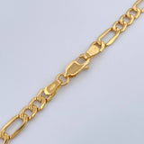 Cadena Figaro 8.85gr / 23 3/4 in / 4mm Oro Amarillo +1 18K $