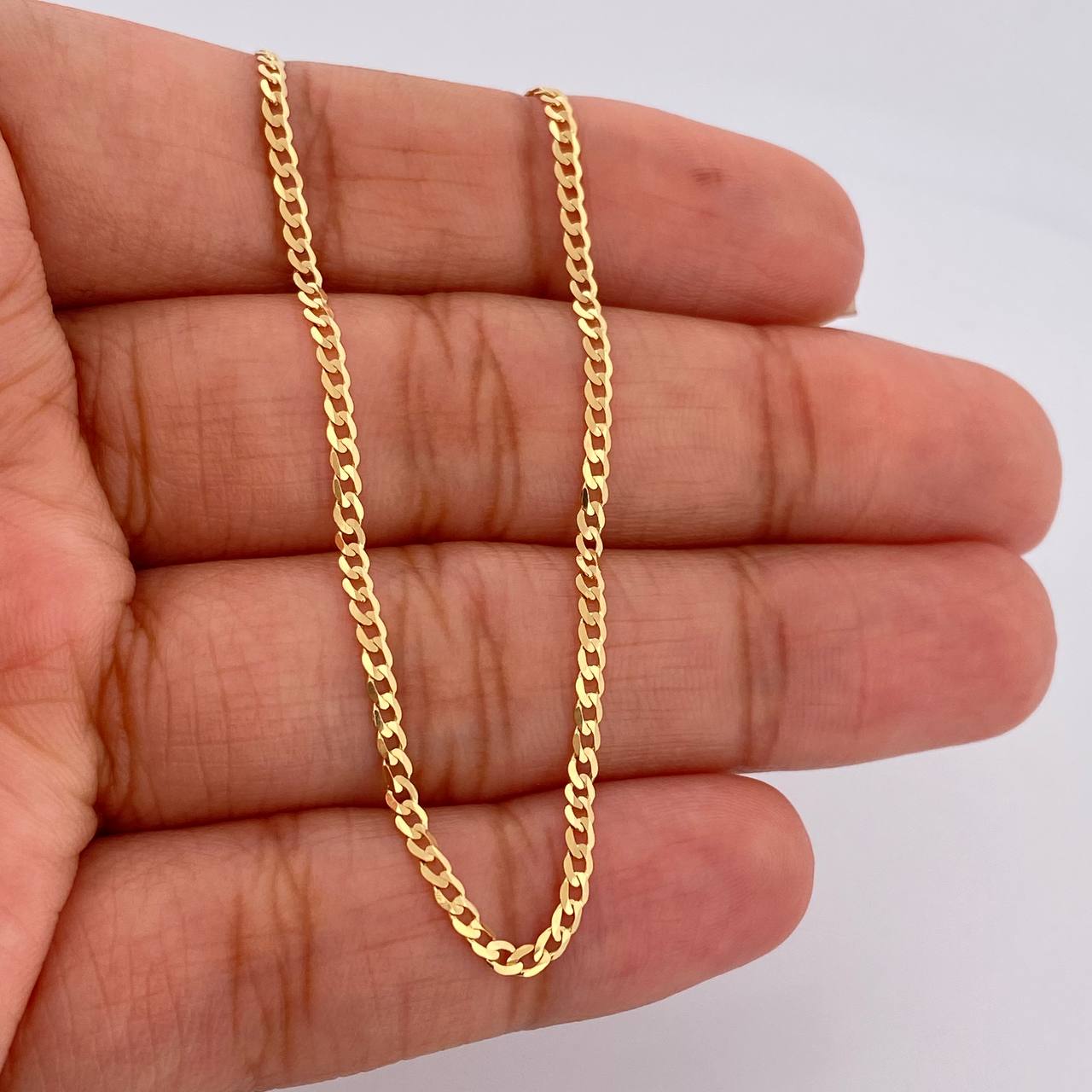 Cadena Cubana 3gr / 19 3/4 in / 1.7mm Oro Amarillo +1 18K $