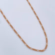 Cadena Figaro 1.4gr / 17 3/4 in / 1mm Oro Rosa +1 18K &