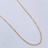 Cadena Veneciana 1.9gr / 19 3/4 in / 0.9mm Oro Amarillo +3 18K $