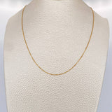 Cadena Veneciana 1.6gr / 17 3/4 in / 1mm Oro Amarillo +3 18K $