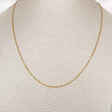 Cadena Veneciana 1.6gr / 17 3/4 in / 0.64mm Oro Amarillo +3 18K &