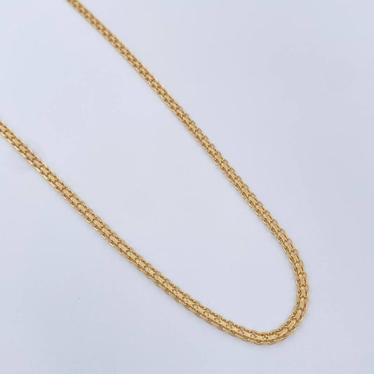 Cadena China 3.9gr / 16 1/2 in / 2.05mm Oro Amarillo +1 18K $