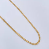 Cadena China 3.9gr / 16 1/2 in / 2.05mm Oro Amarillo +1 18K $