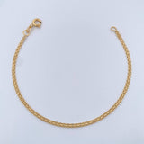 Pulso Chino 1.85gr / 7 1/4 in / 2.18mm Oro Amarillo +1 18K &