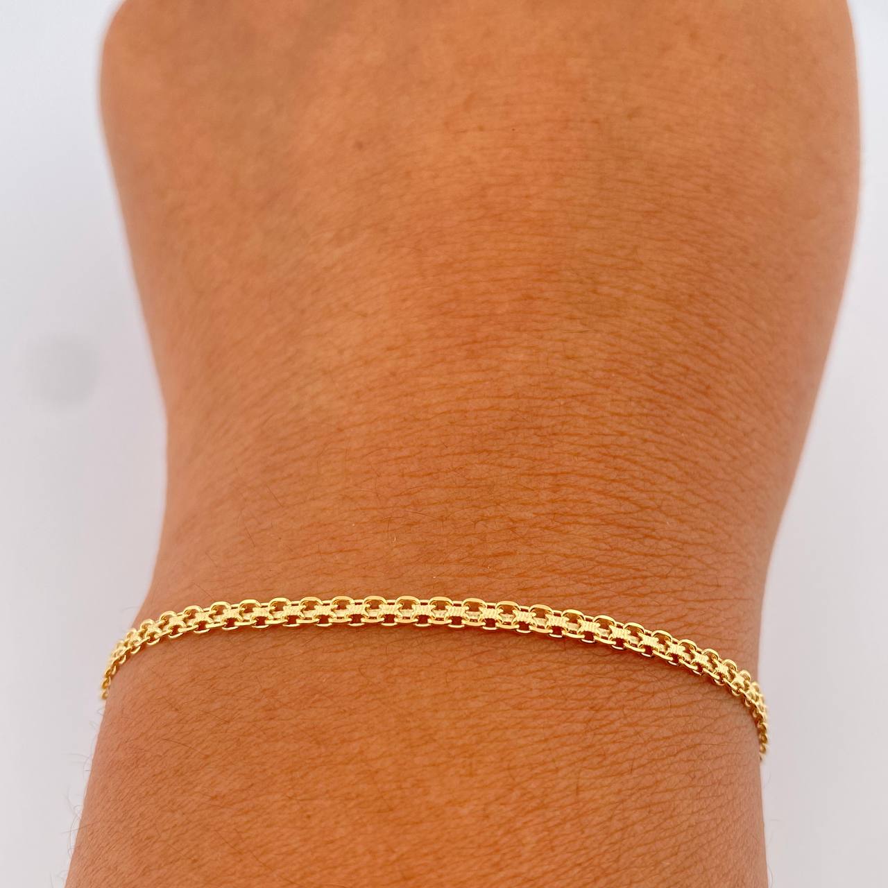 Pulso Chino 1.85gr / 7 1/4 in / 2.18mm Oro Amarillo +1 18K &