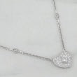 Classic Link Chain Heart Diamonds 25Pts 8.75g / 16 in / 1.23mm 18K White Gold