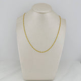 Singapore Chain 1.55 g / 21 3/4 in / 1.68 mm Yellow Gold 18K