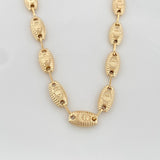 Cadena Rustica Corona 10.4 g / 24 1/2 in / 5.4 mm Oro Amarillo 18K