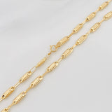 Cadena Rustica Tornillo 6.55 g / 24 in / 3.3 mm Oro Amarillo 18K