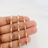 Cadena Rustica Tornillo 6.85 g / 24 1/4 in / 3.2 mm Oro Amarillo 18K