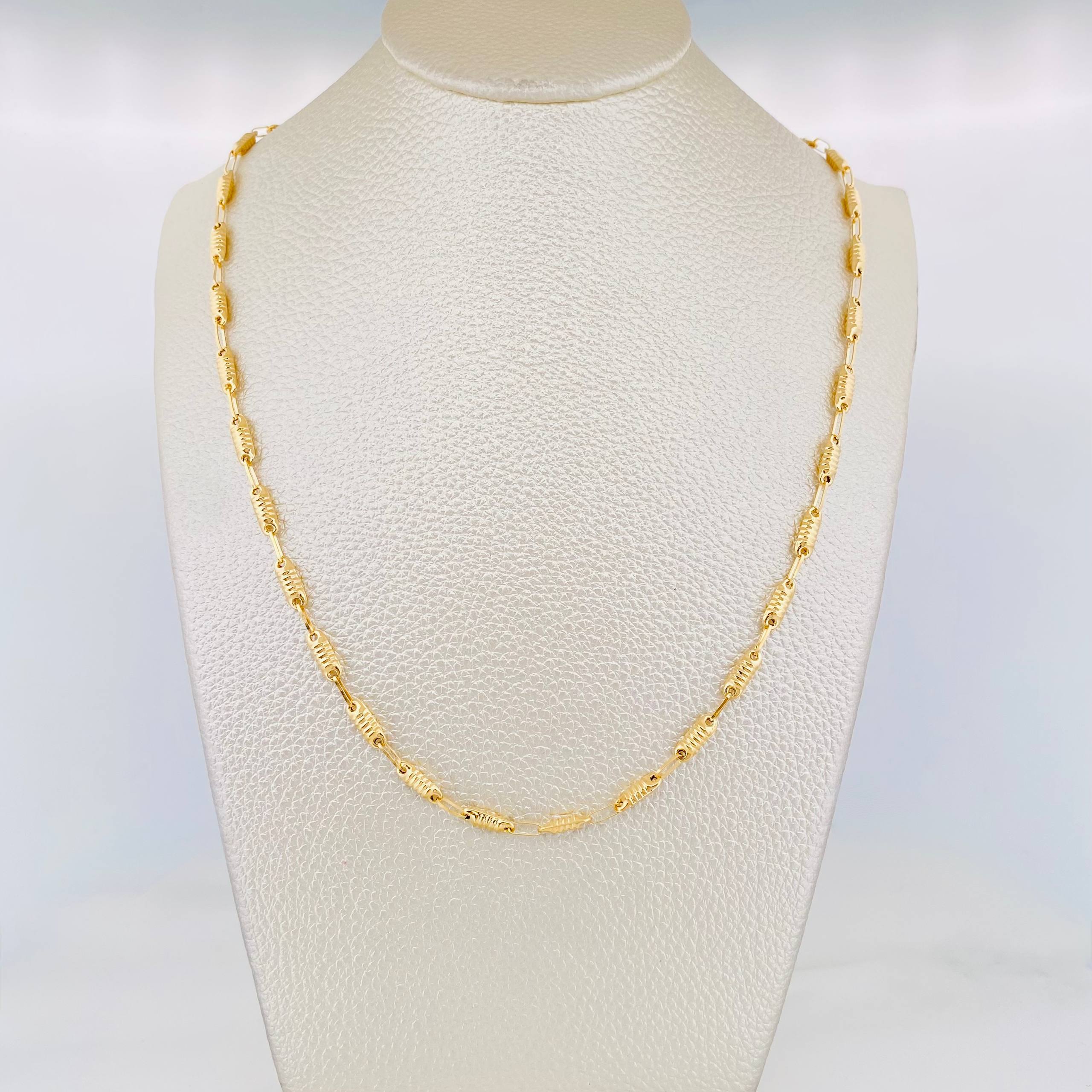 Cadena Rustica Tornillo 6.55 g / 24 in / 3.3 mm Oro Amarillo 18K