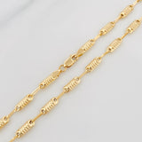 Cadena Rustica Tornillo 6.95 g / 24 1/4 in / 2.9 mm Oro Amarillo 18K