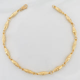 Tobillera Rustico Dubai 4.9 g / 10 1/2 in / 3.7 mm Oro Amarillo 18K
