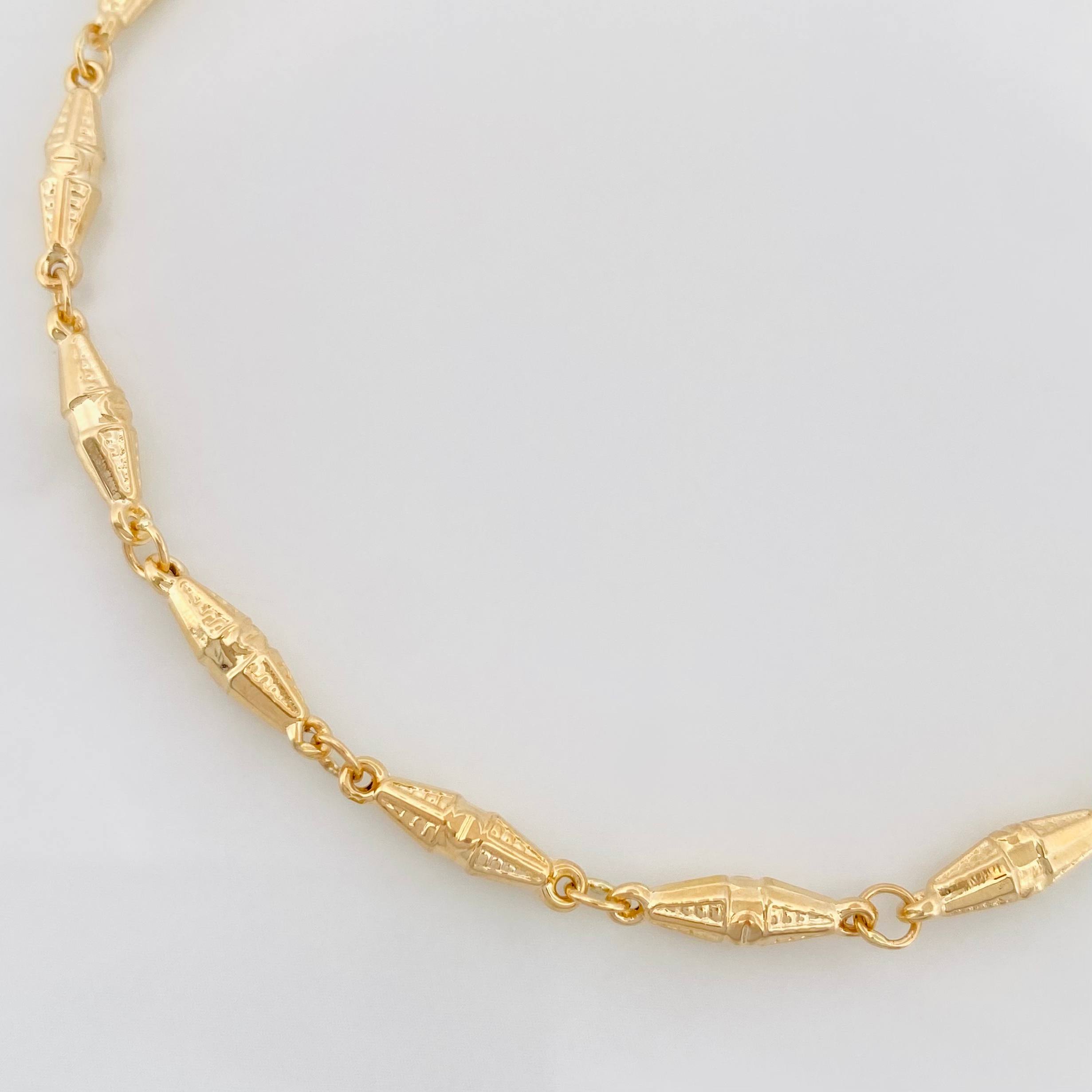 Pulso Rustico Dubai 4.15 g / 8 1/4 in / 3.7 mm Oro Amarillo 18K