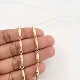 Pulso Rustico Dubai 4.15 g / 8 1/4 in / 3.7 mm Oro Amarillo 18K