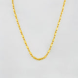 Morse Chain 3.05g / 16 in / 1.23mm 18K Yellow Gold