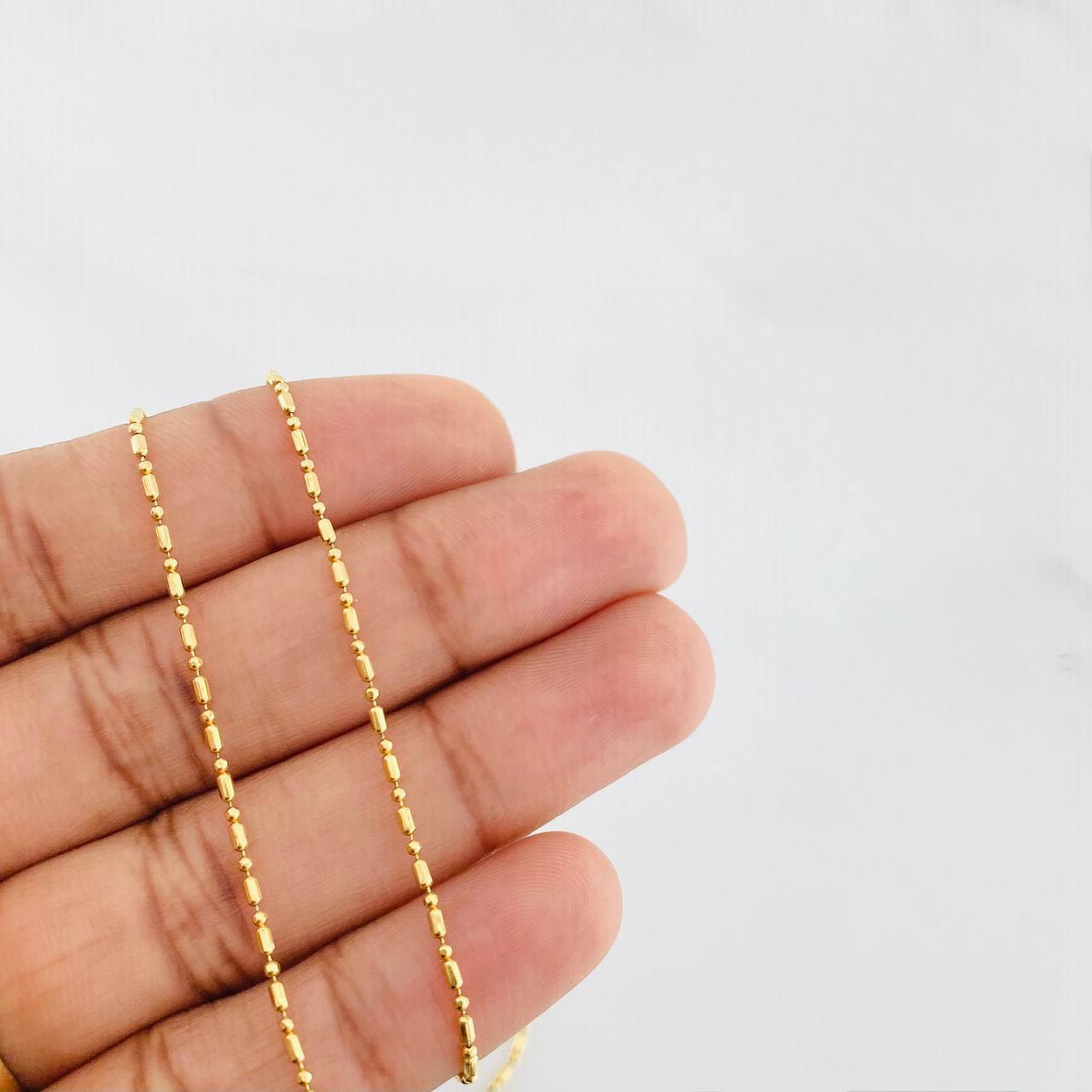 Morse Chain 3.05g / 16 in / 1.23mm 18K Yellow Gold
