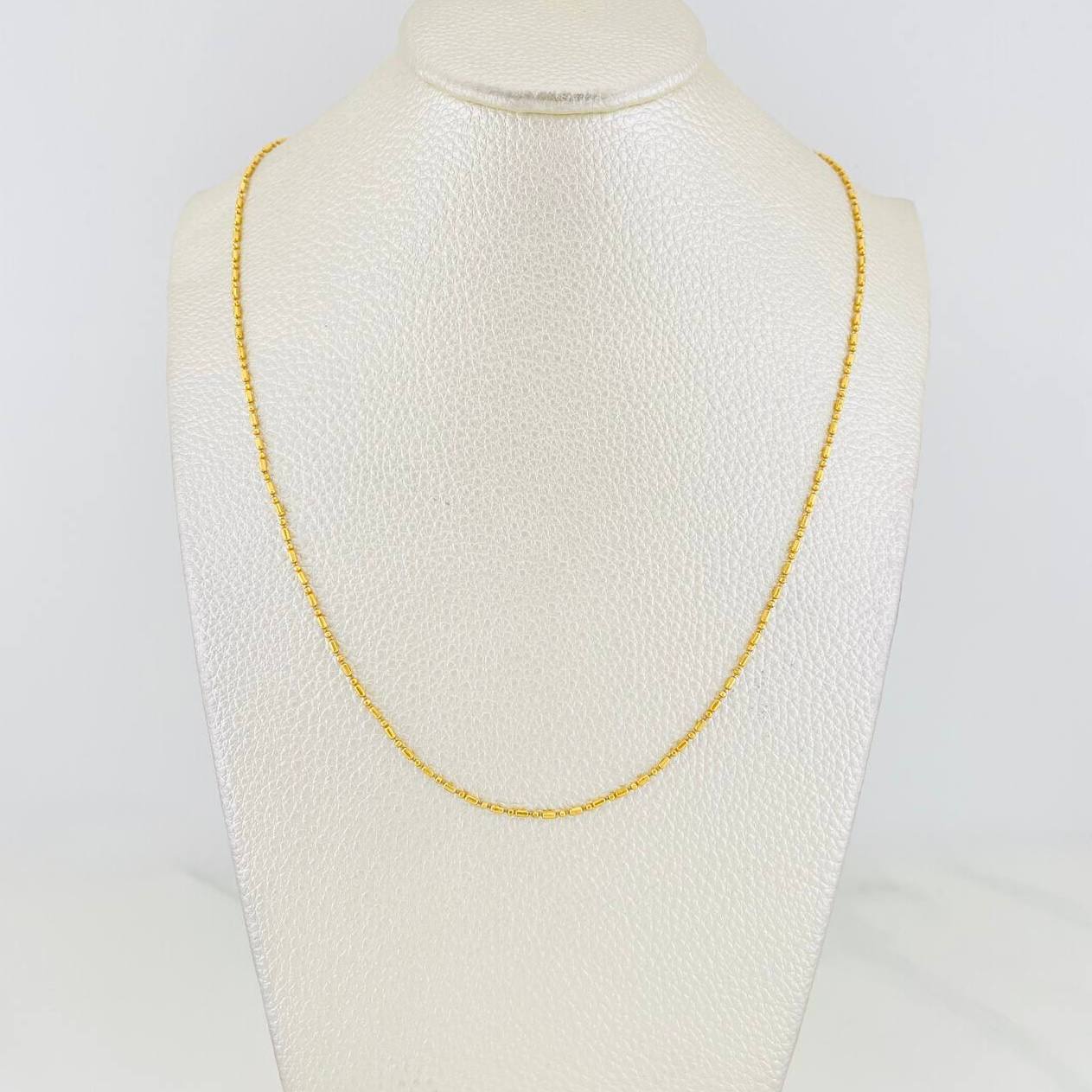 Morse Chain 3.05g / 16 in / 1.23mm 18K Yellow Gold