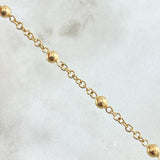 Virgin Miraculous Denario Cross Anklet 5.15gr / 26cm / 18K Gold