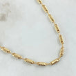 Rustic Barrel Striped Chain 7.4gr / 60cm / 18K Gold