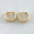 Hoop Earrings Independent Tracks 3.1gr / 0.4in / 18K Gold
