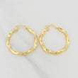 Hoop Earrings Kari 2.95g / 1 1/4 in Yellow Gold 18K
