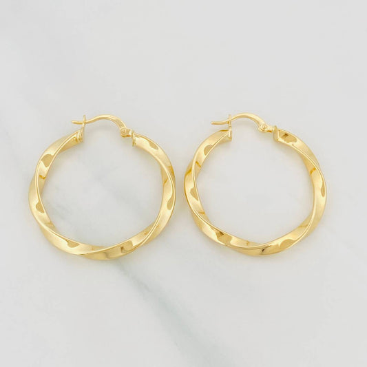 Candongas Kari 2.9g / 1 1/4 in Oro Amarillo 18K