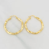 Candongas Kari 2.9g / 1 1/4 in Oro Amarillo 18K
