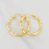 Candongas Kari 2.9g / 1 1/4 in Oro Amarillo 18K