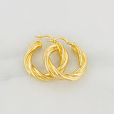 Candongas Mati 4.15g / 1 in Oro Amarillo 18K