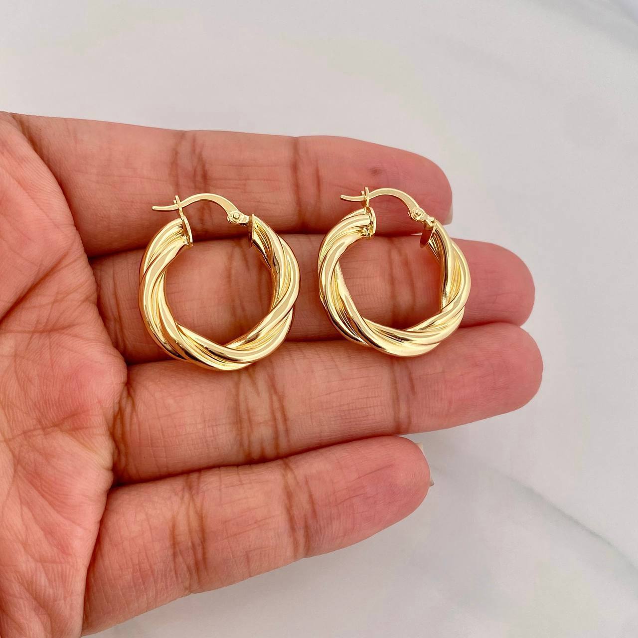Candongas Mati 4.15g / 1 in Oro Amarillo 18K