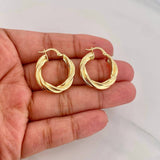 Hoop Earrings Mary 4.25g / 1 in Yellow Gold 18K