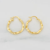 Candongas Kari Rayada 1.9g / 1 in Oro Amarillo 18K