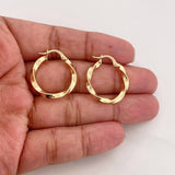 Candongas Kari Rayada 1.9g / 1 in Oro Amarillo 18K