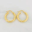 Candongas Mary 2.7g / 3/4 in Oro Amarillo 18K