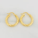 Candongas Mary 2.7g / 3/4 in Oro Amarillo 18K