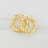 Candongas Mary 2.7g / 3/4 in Oro Amarillo 18K