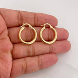 Candongas Aro Liso 2.15g / 3/4 in Oro Amarillo 18K