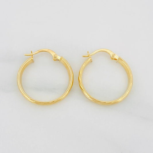 Candongas Mary 1.4g / 3/4 in Oro Amarillo 18K
