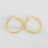 Candongas Mary 1.4g / 3/4 in Oro Amarillo 18K