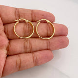 Candongas Mary 1.4g / 3/4 in Oro Amarillo 18K
